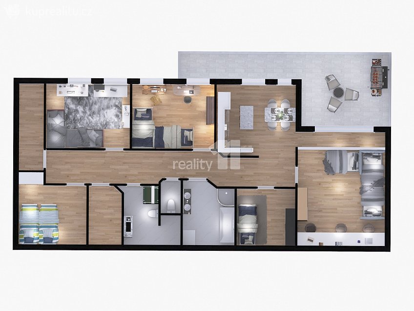 Pronájem bytu 5 a více 156 m^2 Dukelská třída, Brno 