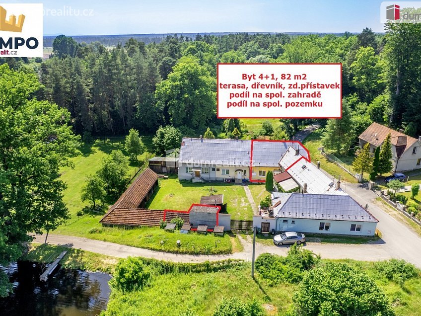 Prodej bytu 4+1 82 m^2 Chlum u Třeboně, Chlum u Třeboně 