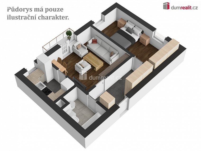 Prodej bytu 2+kk 47 m^2 Spojovací, České Budějovice 