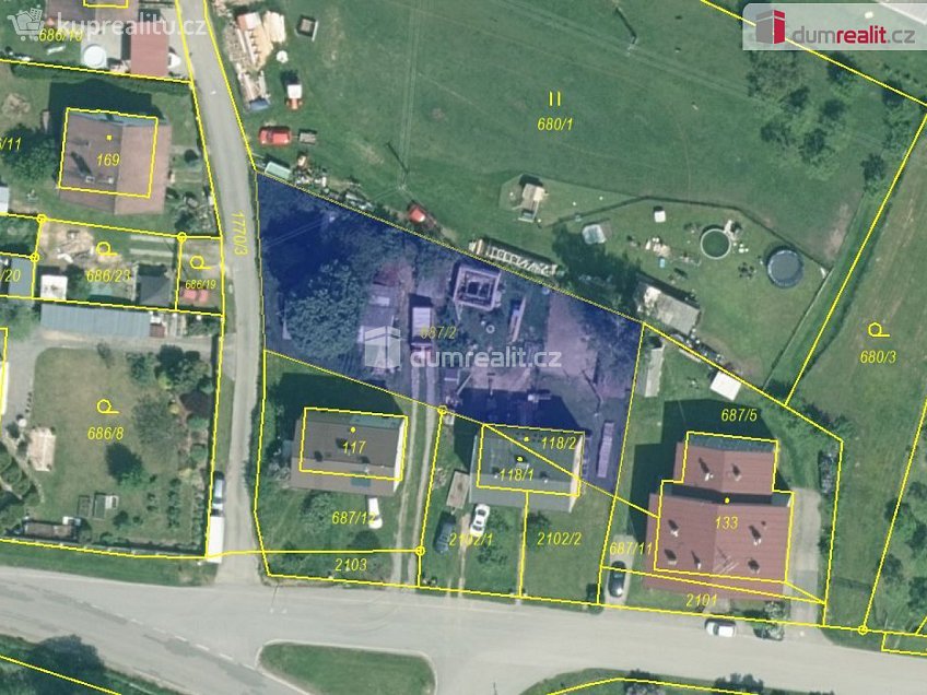 Prodej  stavebního pozemku 964 m^2 Mičovice, Mičovice 
