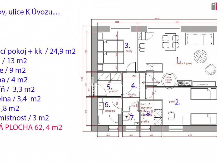Prodej  rodinného domu 62 m^2 K úvozu, Praha-Lochkov 