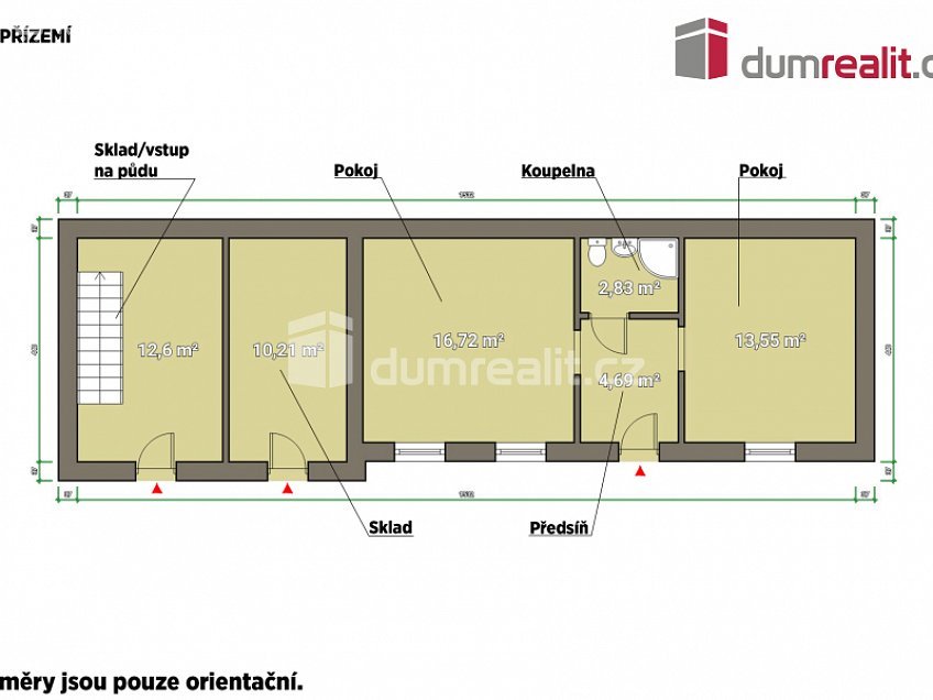 Prodej  rodinného domu 110 m^2 Zemědělská, Trubín 