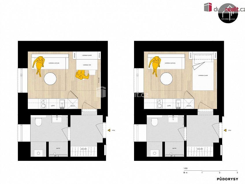 Prodej bytu 1+kk 25 m^2 Merklín, Merklín 