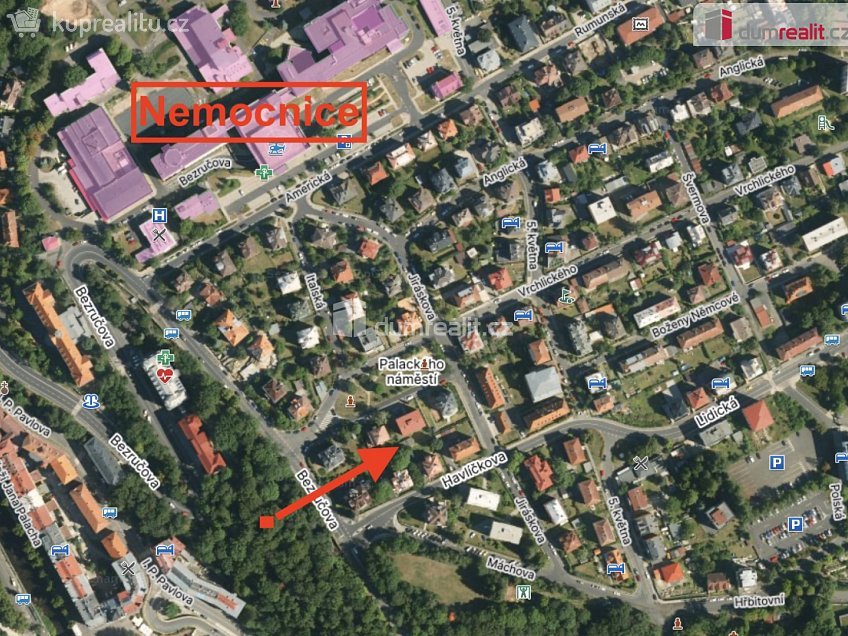 Prodej  garáže 15 m^2 Palackého náměstí, Karlovy Vary 