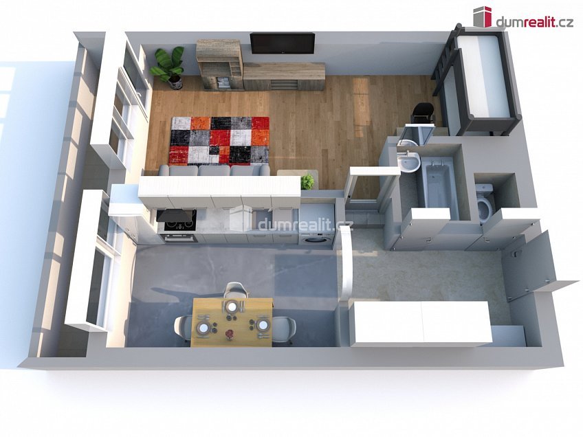 Prodej bytu 2+kk 46 m^2 Na Výsluní, Neratovice 