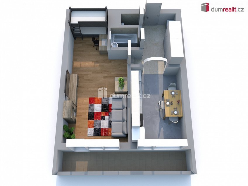 Prodej bytu 2+kk 46 m^2 Na Výsluní, Neratovice 
