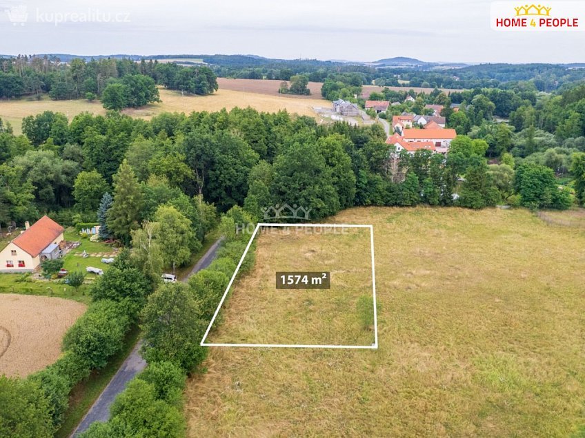 Prodej  stavebního pozemku 1574 m^2 Vrchotovy Janovice, Vrchotovy Janovice 