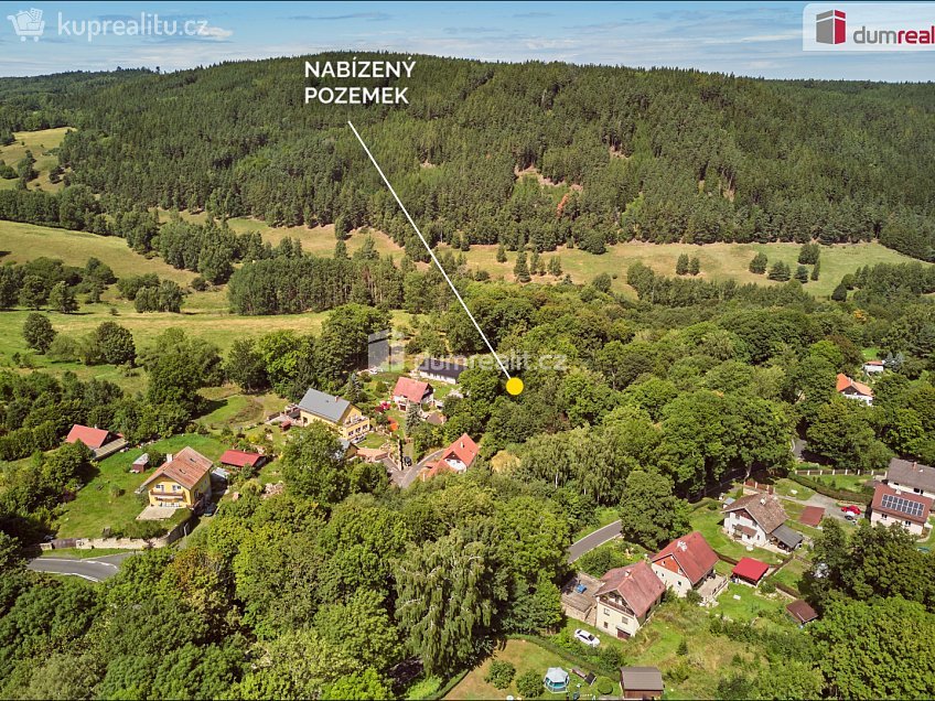 Prodej  stavebního pozemku 925 m^2 Kfely, Horní Slavkov 