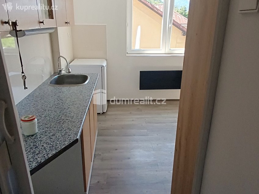 Pronájem bytu 1+kk 18 m^2 Nádražní, Benešov nad Ploučnicí 