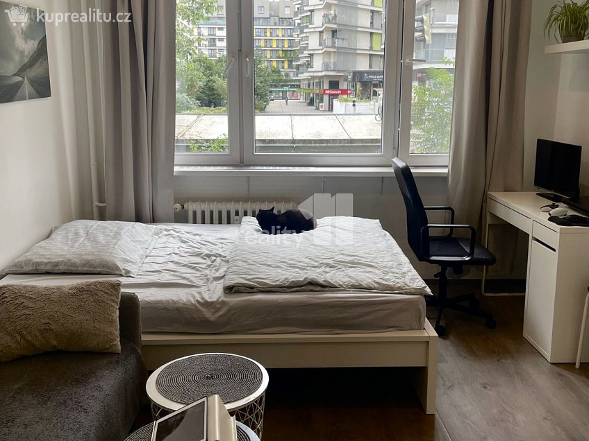 Pronájem bytu 1+kk 24 m^2 Počernická, Praha 10 