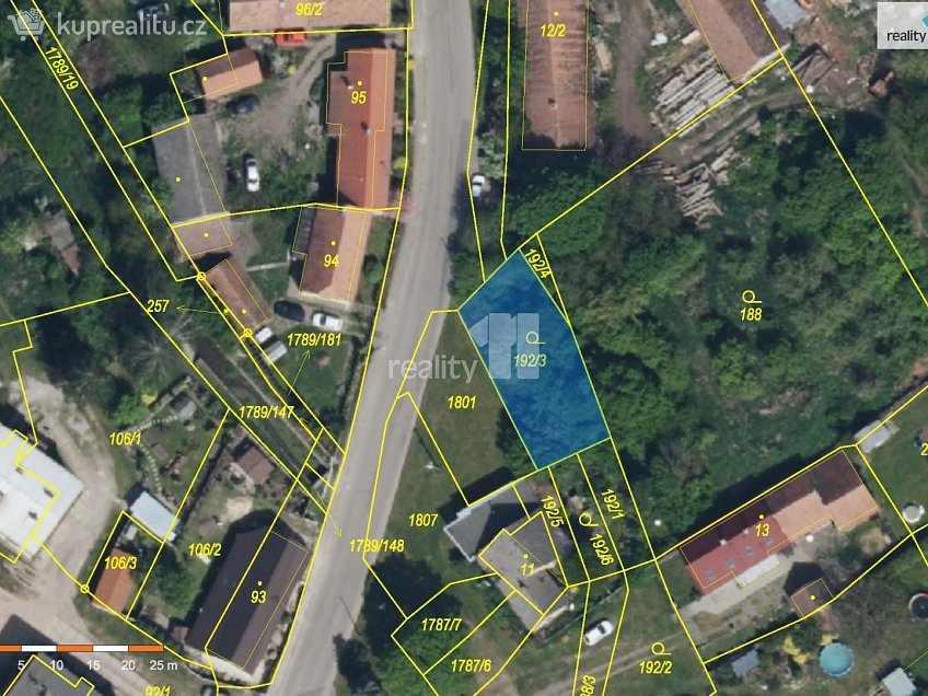Prodej  zahrady 329 m^2 Bílé Podolí, Bílé Podolí 
