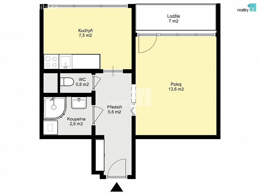 Prodej bytu 1+1 34 m^2 Dělnická, Kolín 