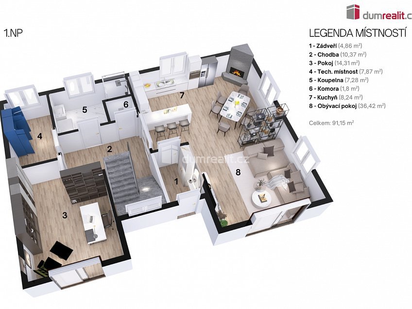 Prodej  rodinného domu 177 m^2 Kokořínská, Mělník 