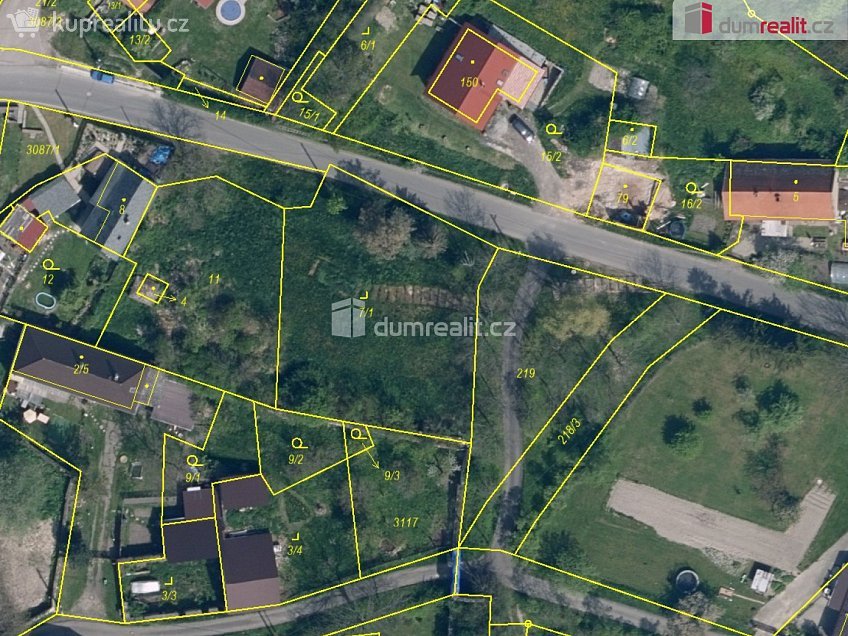 Prodej  stavebního pozemku 1187 m^2 Polepy, Polepy 