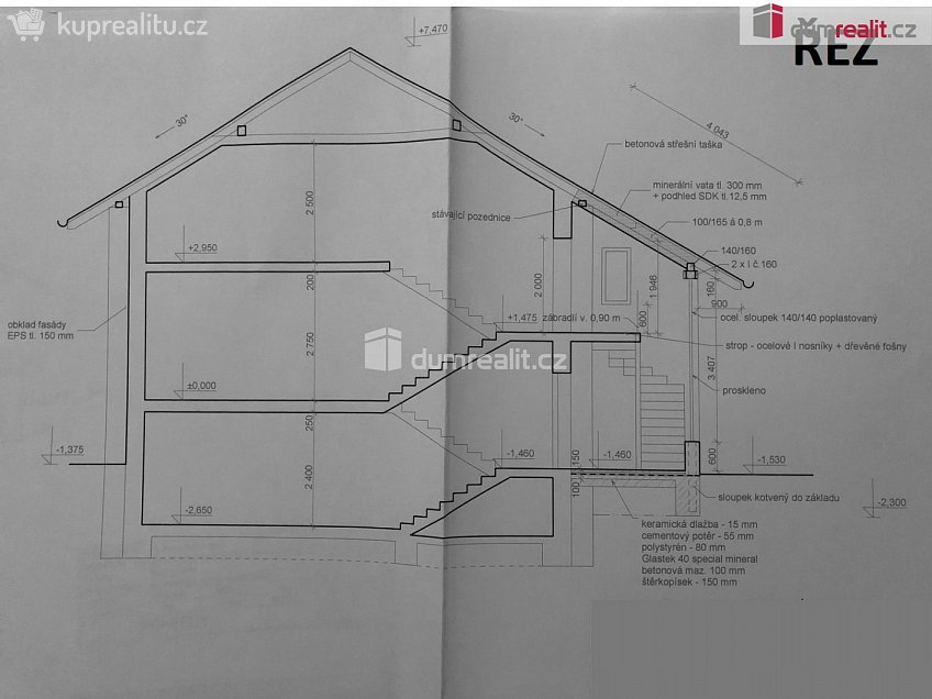 Prodej  rodinného domu 300 m^2 Bystřice, Bystřice 