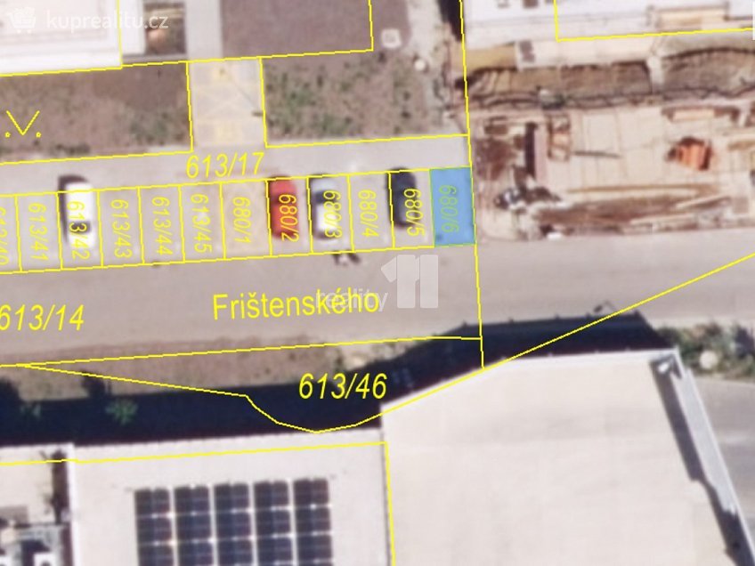 Pronájem  pozemku 13 m^2 Frištenského, Olomouc 