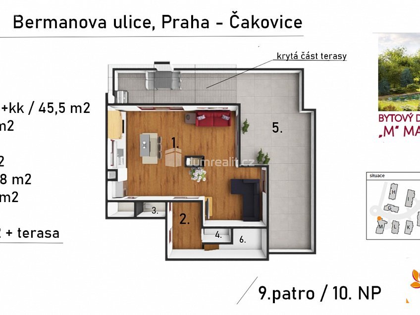 Prodej bytu 4+kk 120 m^2 Bermanova, Praha-Čakovice 
