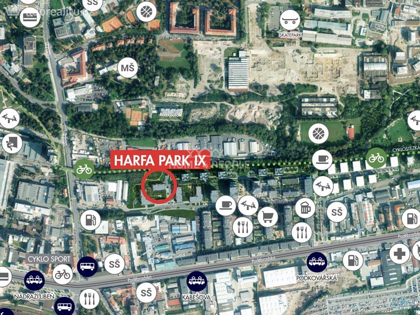 Prodej bytu 2+kk 45 m^2 Pod Harfou, Praha 9 