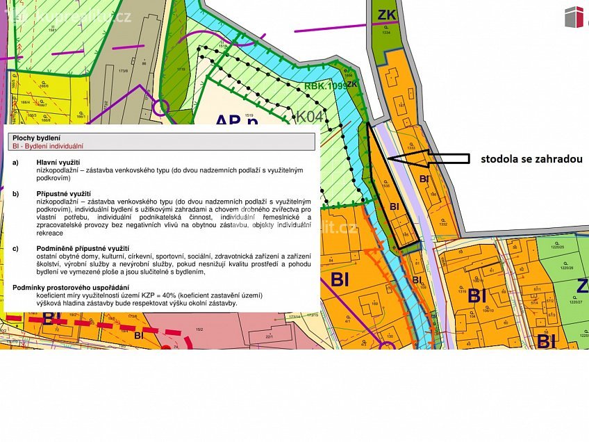 Prodej  stavebního pozemku 975 m^2 Pnětluky, Pnětluky 