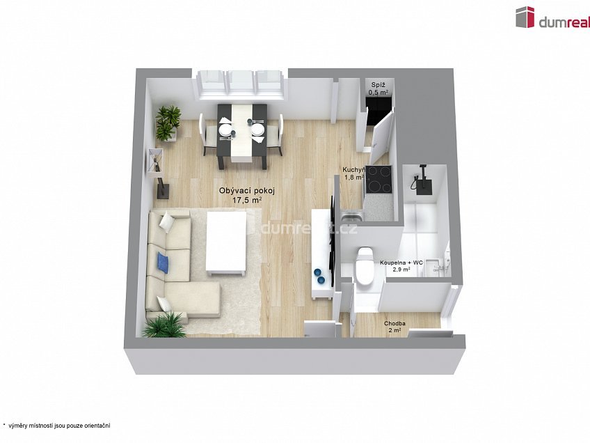 Prodej bytu 1+kk 27 m^2 Sokolovská, Karlovy Vary 