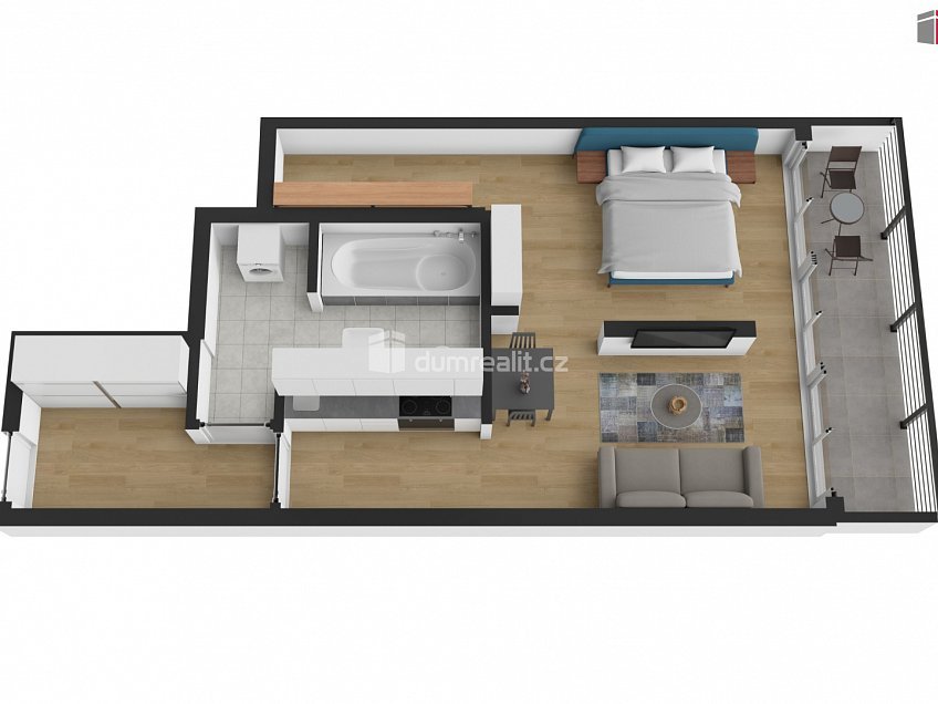 Prodej bytu 2+kk 59 m^2 Pod průsekem, Praha 15 