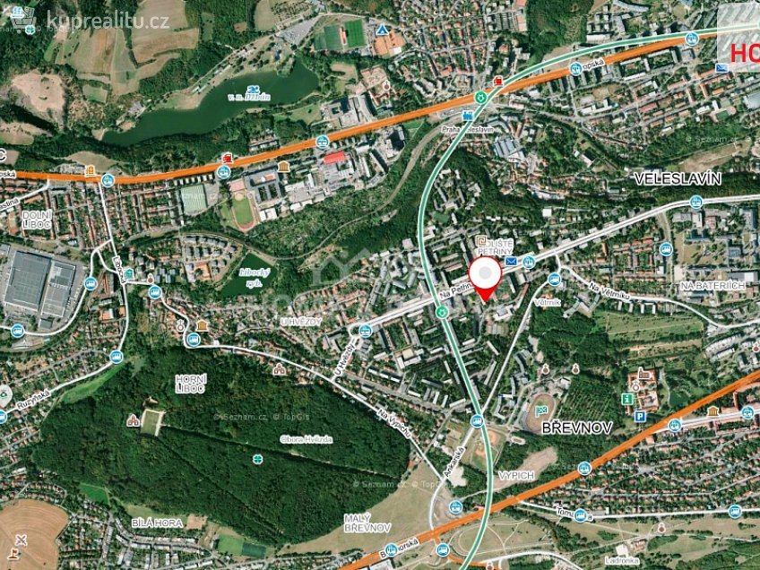 Pronájem bytu 2+1 53 m^2 Čílova, Praha 6 