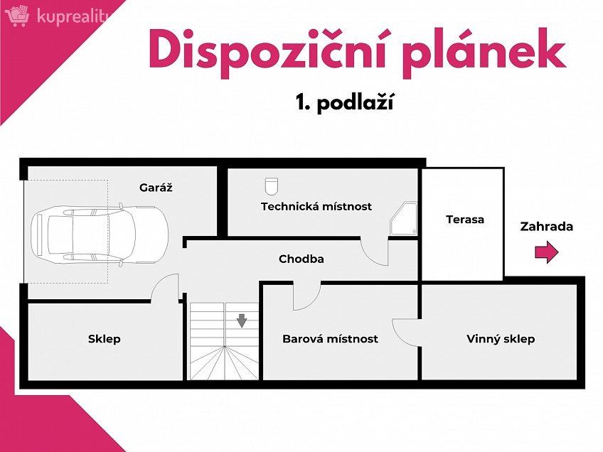 Pronájem  rodinného domu 220 m^2 Horní, Dobšice 