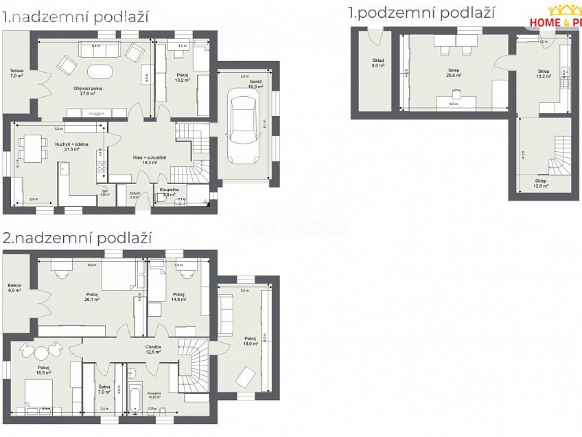 Prodej  rodinného domu 270 m^2 Na Vyhlídce, Hradec nad Moravicí 