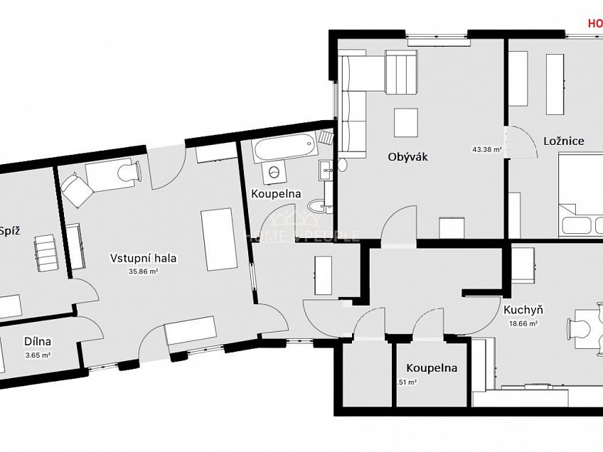Prodej  usedlosti 116 m^2 Kamenná, Kamenná 