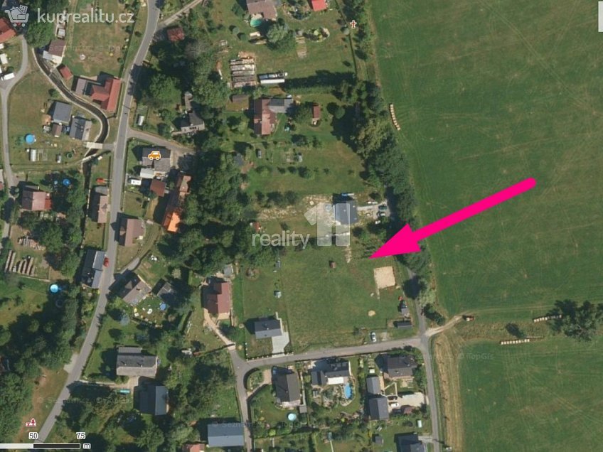 Prodej  stavebního pozemku 959 m^2 Kunratice u Cvikova, Kunratice u Cvikova 