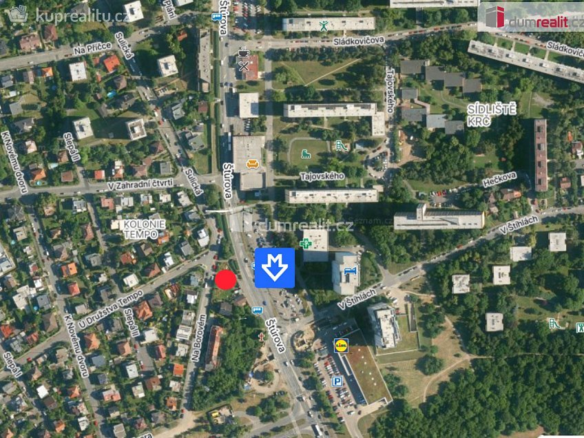 Pronájem  obchodních prostor 258 m^2 Štúrova, Praha 4 