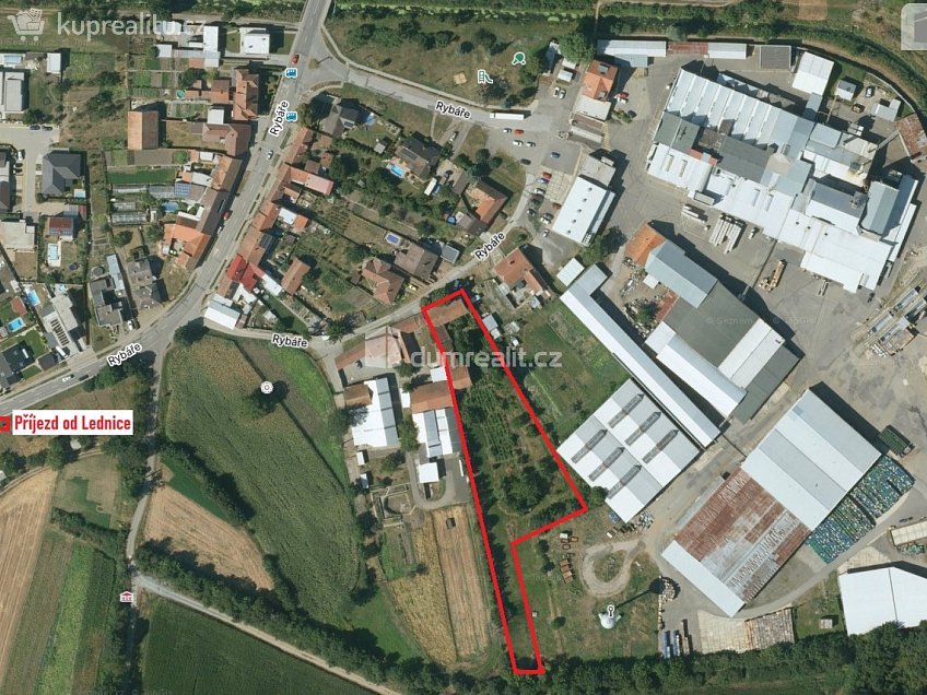 Prodej  stavebního pozemku 13494 m^2 Rybáře, Podivín 