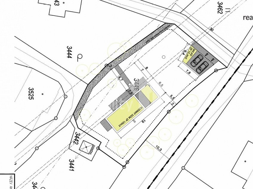 Prodej  projektu  chaty 1200 m^2 Za Tratí, Liberec 