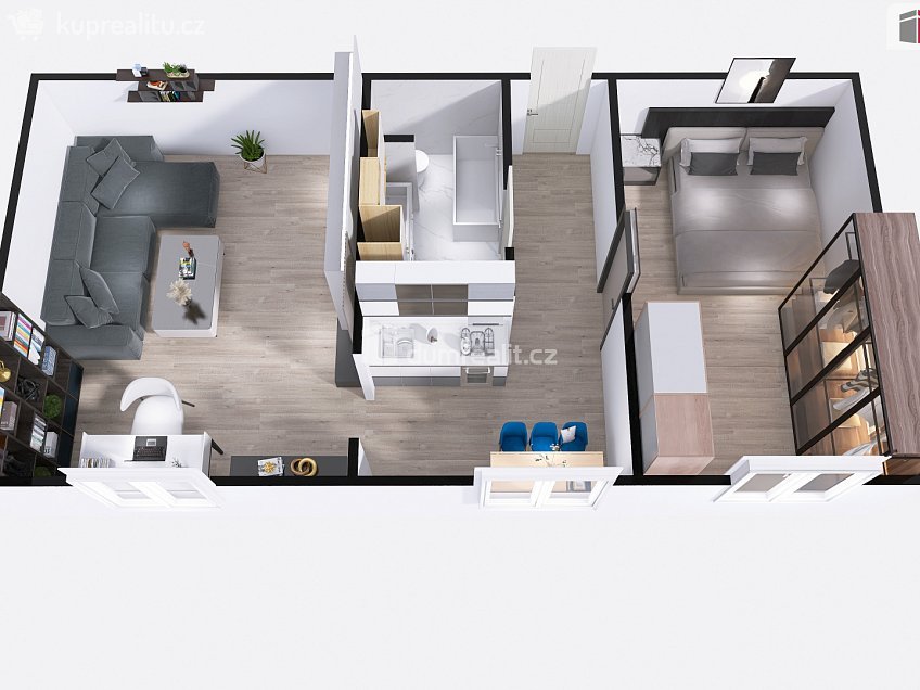 Prodej bytu 2+1 44 m^2 Stínadla, Ledeč nad Sázavou 