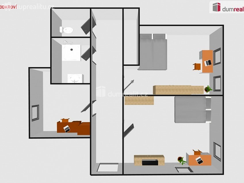 Prodej bytu 4+kk 102 m^2 Nerudova, Podivín 