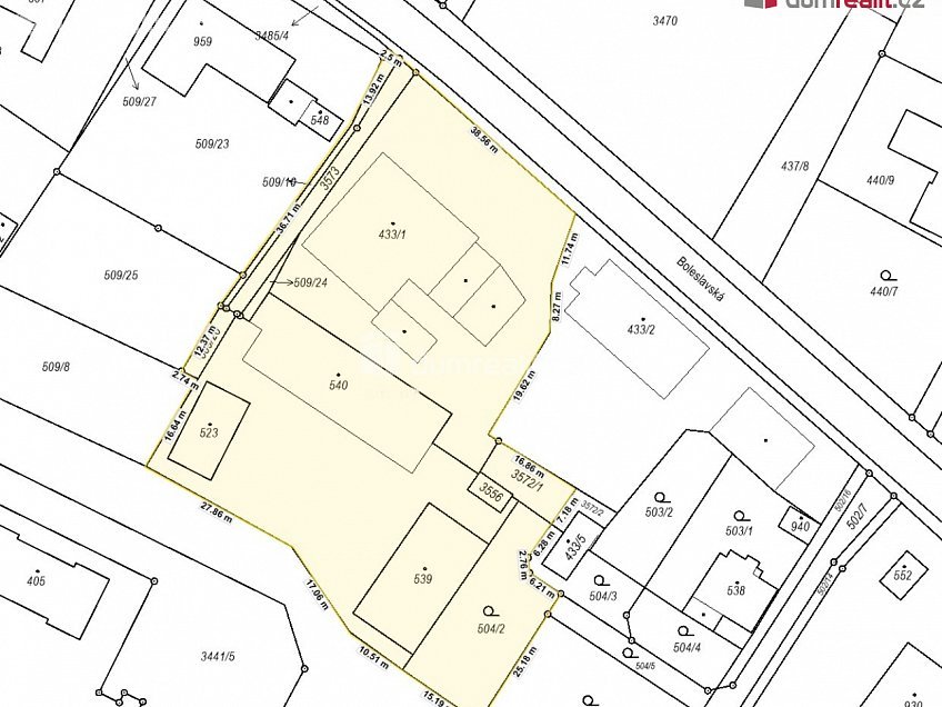 Prodej  výrobních prostor 4412 m^2 Boleslavská, Mšeno 