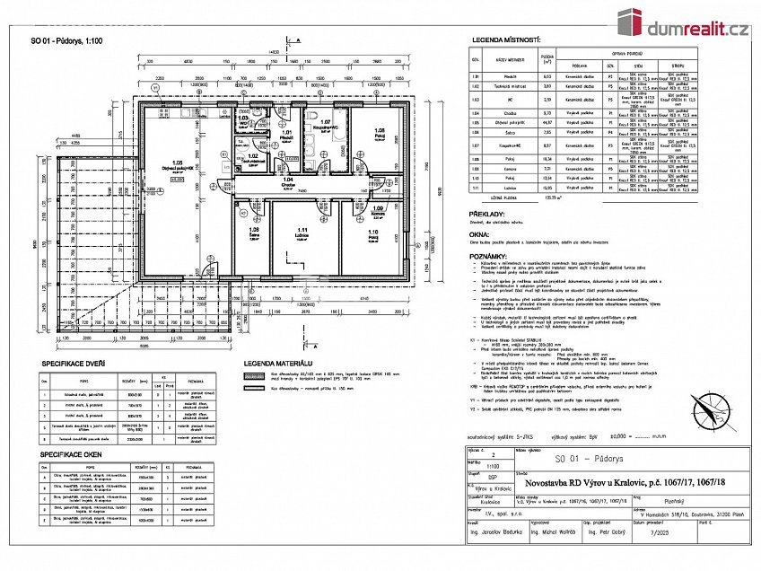 Prodej  domu na klíč 200 m^2 Výrov, Výrov 