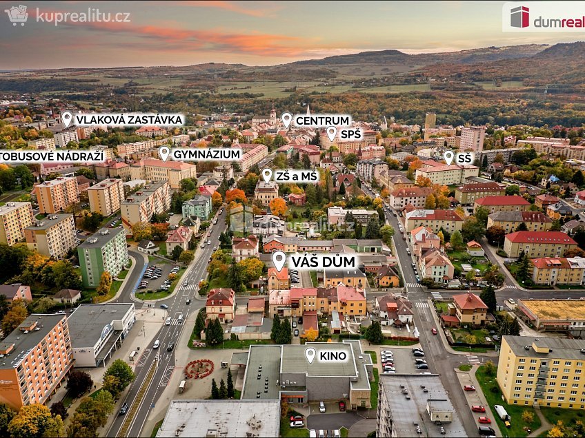 Prodej  rodinného domu 500 m^2 Poštovní, Kadaň 