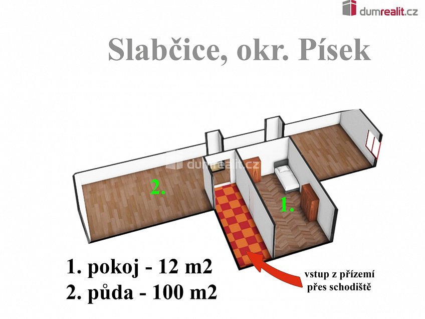 Prodej  rodinného domu 112 m^2 Slabčice, Slabčice 
