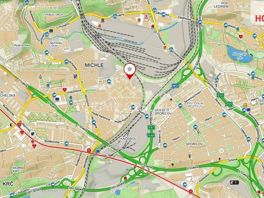 Pronájem bytu 2+1 43 m^2 V zápolí, Praha 4 