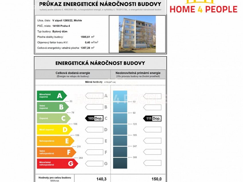 Pronájem bytu 2+1 43 m^2 V zápolí, Praha 4 