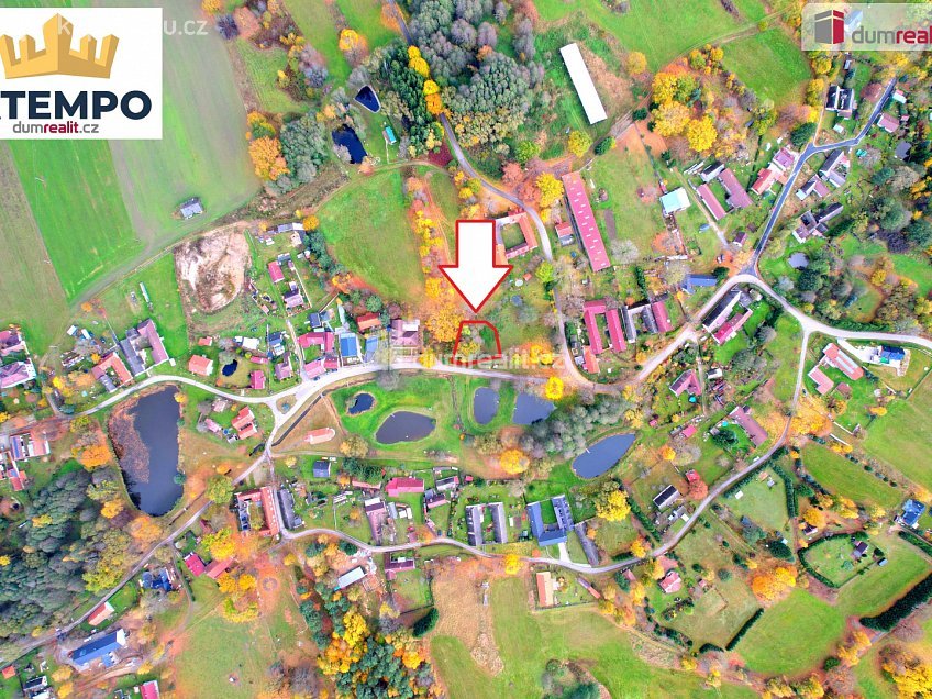 Prodej  stavebního pozemku 634 m^2 Nová Bystřice, Nová Bystřice 