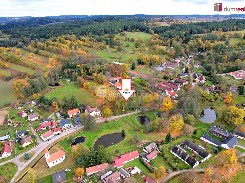 Prodej  stavebního pozemku 634 m^2 Nová Bystřice, Nová Bystřice 