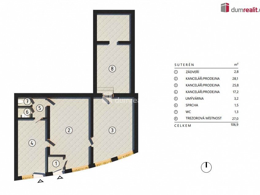 Prodej  obchodních prostor 107 m^2 Viničná, Mladá Boleslav 