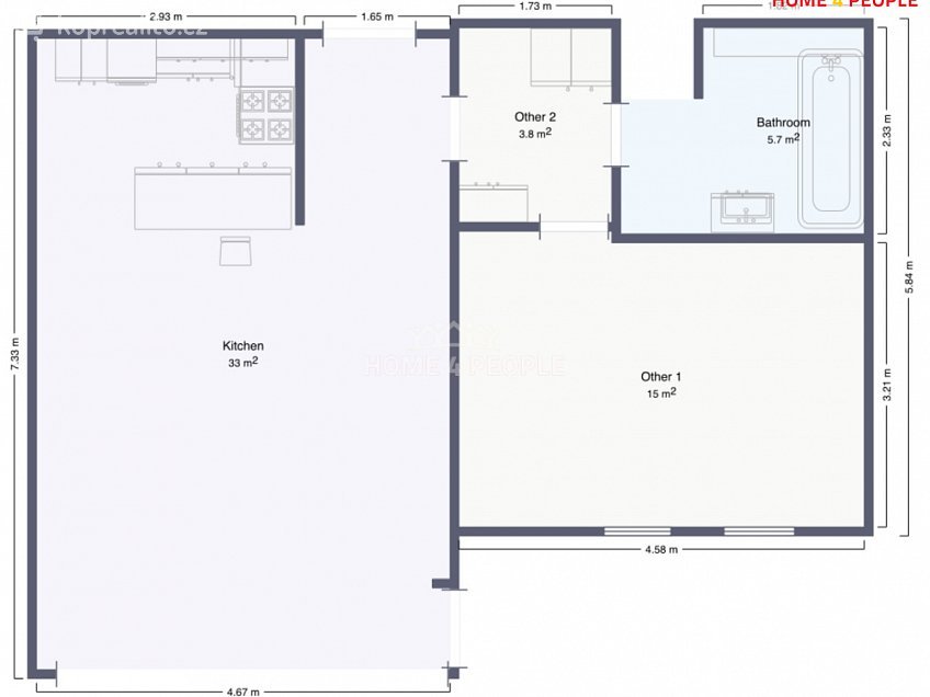 Prodej bytu 2+kk 62 m^2 Jeremenkova, Praha 4 