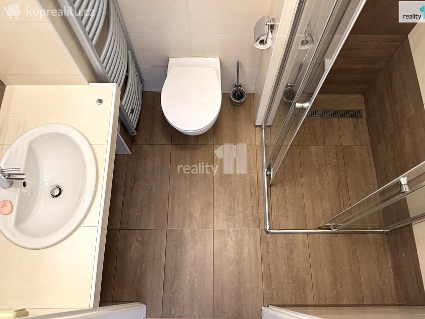 Pronájem bytu 1+1 69 m^2 V Horní Stromce, Praha 3 