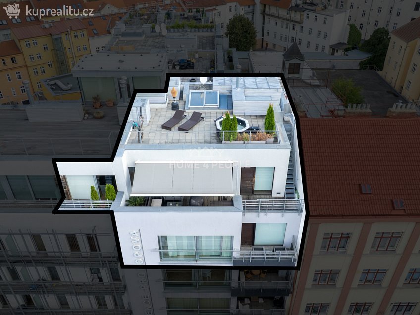 Prodej bytu 4+kk 237 m^2 Prokopova, Praha 3 