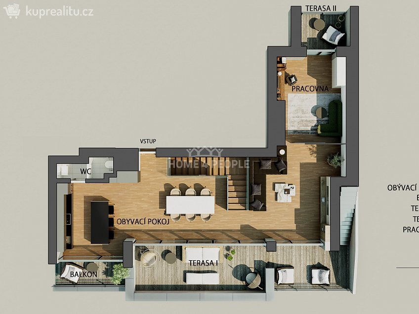 Prodej bytu 4+kk 237 m^2 Prokopova, Praha 3 