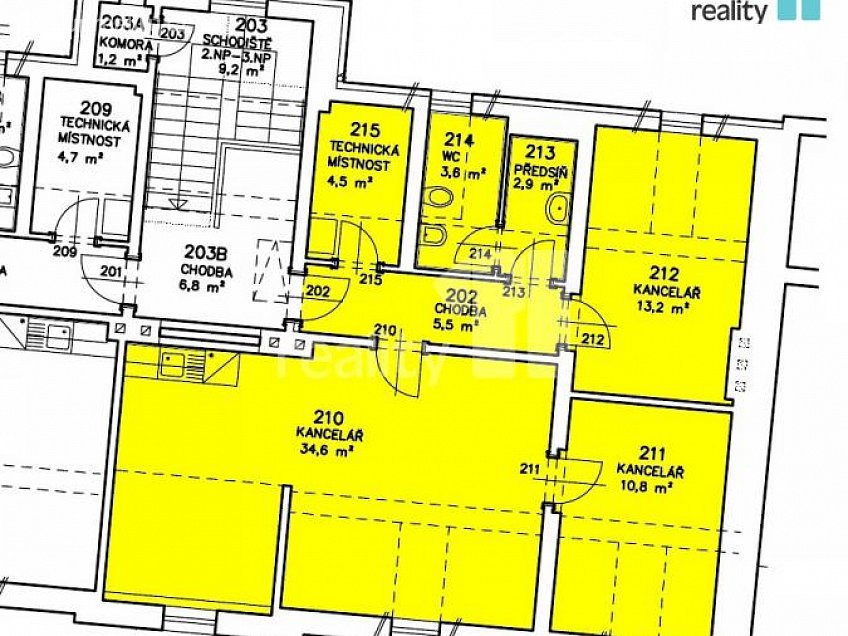 Pronájem  kanceláře 75 m^2 Chebská, Karlovy Vary 
