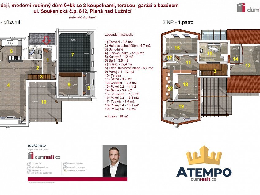 Prodej  rodinného domu 228 m^2 Soukenická, Planá nad Lužnicí 
